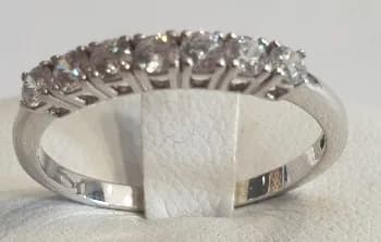 Anello Veretta con 7 Diamanti 0,35 ct — foto 1 di 3